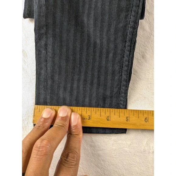 Sandro Corduroy Pants High Rise Supper Skinny Fit Casual Black Size‎ 24x30 - Picture 8 of 15